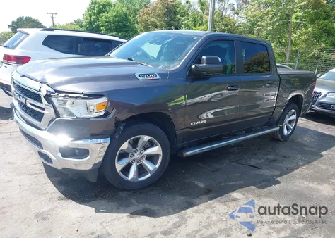 2021 Ram 1500 Big Horn 4X2 5'7 Box из США, поврежденный, VIN 1C6RREFM5MN813578